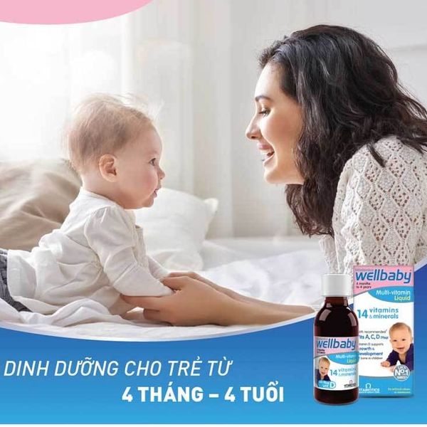 Vitamin Tổng Hợp Wellbaby Multi Vitamin Liquid 150ml Cho Bé Từ 6 Tháng - 4 Tuổi