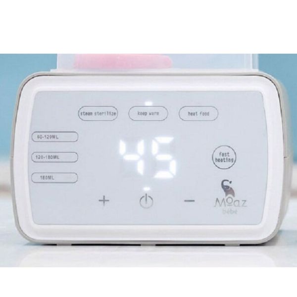 Máy Hâm Sữa Tiệt Trùng 2 Bình 3In1 MOAZ BEBE MB-003