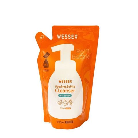 Nước Rửa Bình Sữa Wesser Dạng Gói - 500ml - Hàng Nhập Khẩu Hàn Quốc Chính Hãng