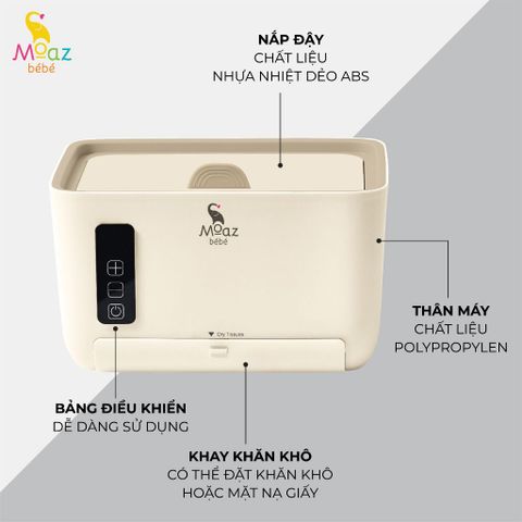 Máy Ủ Ấm Khăn Uớt MOAZ MB059, Máy MOAZ Chính Hãng