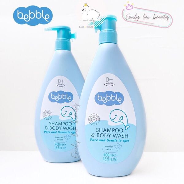 Sữa Tắm Gội Toàn Thân Bebble 400ML, Sữa Tắm 2In1 Cho Bé