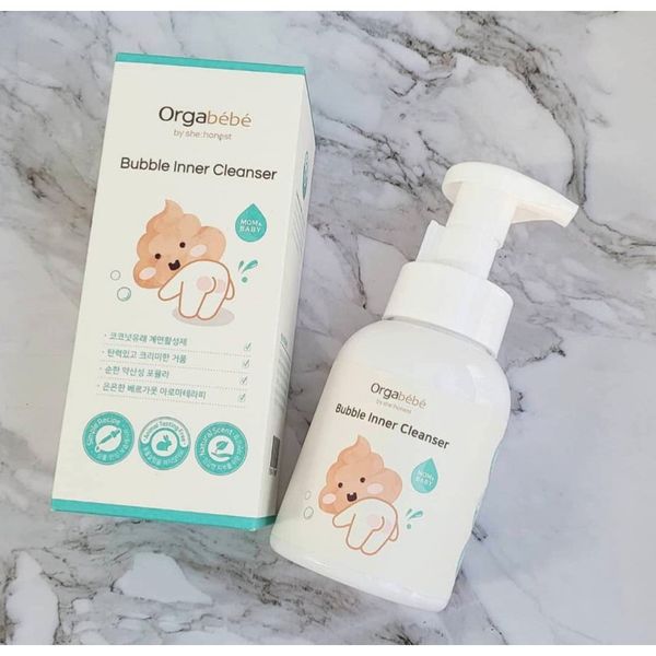 Dung Dịch Vệ Sinh Vùng Kín Và Mông Cho Bé Gái, Trai Orgabebe Làm Mềm Da, Cấp Ẩm Và Làm Dịu Da 300ml