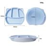 Khay Ăn Dặm Silicon 4 Ngăn Tai Gấu Có Đế Hút Chân Không