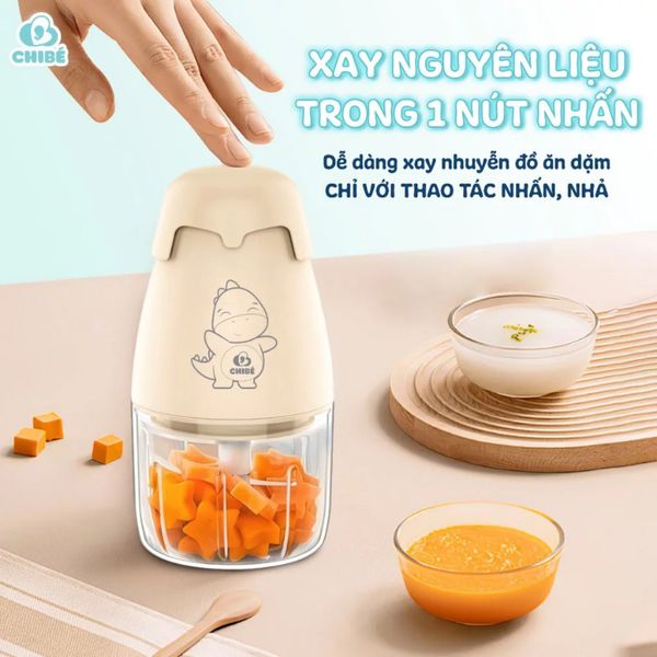 Máy Xay Ăn Dặm 8 Lưỡi ChiBe CB041, Máy Xay Đăng Năng Rau Củ Thịt Cho Bé