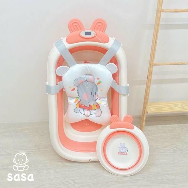 Chậu Tắm Thỏ Gấp Gọn Kèm Phao Sasa