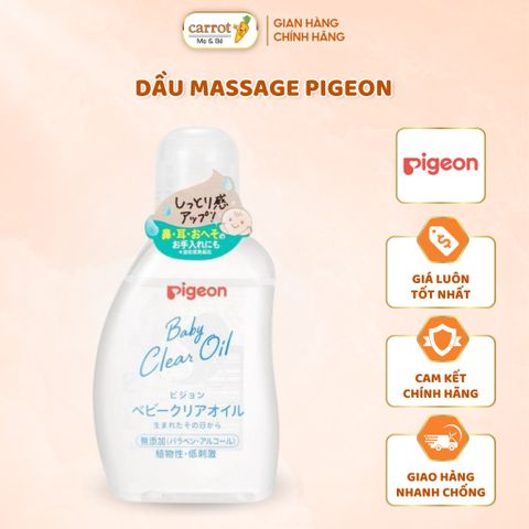 Dầu Massage Body Cho Bé Pigeon Baby Clear Oil, 80ml - Siêu Thị Mẹ Và Bé Carrot