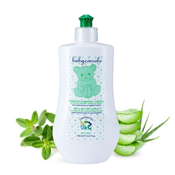 Nước rửa bình chiết xuất cỏ xạ hương và lô hội Babycoccole 0M+ - Siêu Thị Mẹ Và Bé Carrot