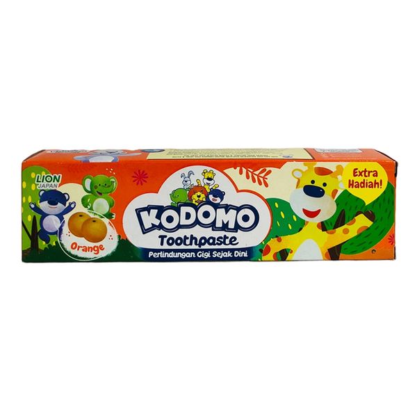 Kem Đánh Răng Trẻ Em Kodomo 45G Vị Cam, Táo An Toàn Khi Nuốt