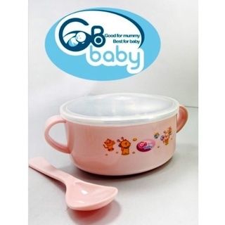 Chén Ăn Kèm Muỗng GBbaby 8808 Màu Hồng Cho Bé