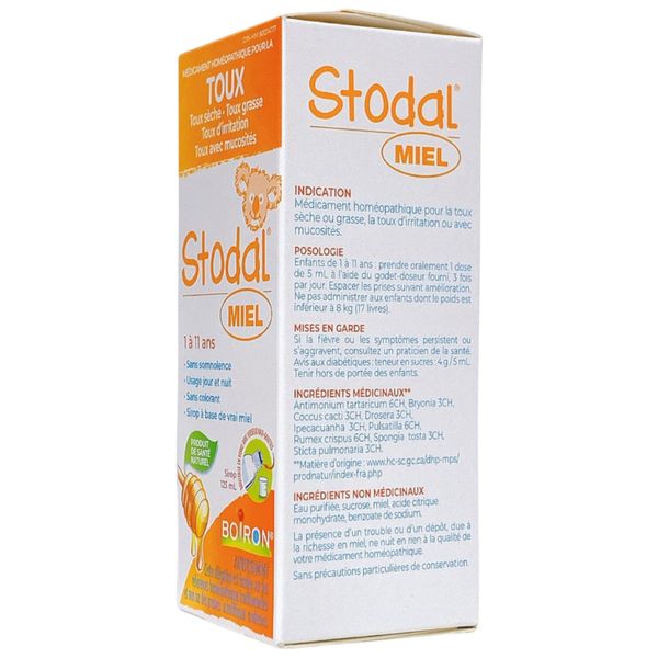 Siro Ho STODAL BOIZON COUGH 125ML, Hỗ Trợ Tăng Cường Sức Đề Kháng, Bảo Vệ Hệ Hô Hấp Của Bé