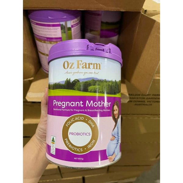 Sữa bầu Oz Farm Pregnant Mother Formula  Úc 900gram [DATE 2025], Dành Cho Bà Bầu Và Cho Con Bú