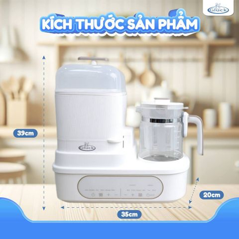 Máy Tiệt Trùng Đa Năng Gluck GX26, Máy Hầm Cháo Chậm Cao Cấp, Mấy Sấy Khô, Bình Đun Nước