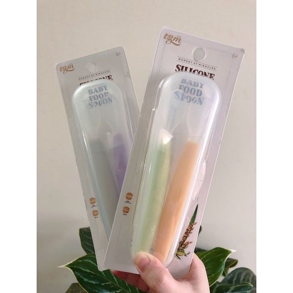 Set Thìa Ăn Dặm Silicon Kèm Hộp TGM Cho Bé