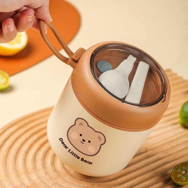 Bình Ủ Cháo Dear Little Bear Kèm Túi Dung Tích 530ML