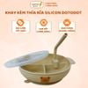 Khay Kèm Thìa Nĩa Silicon Dotodot Có Kèm Nắp Và Ống Hút