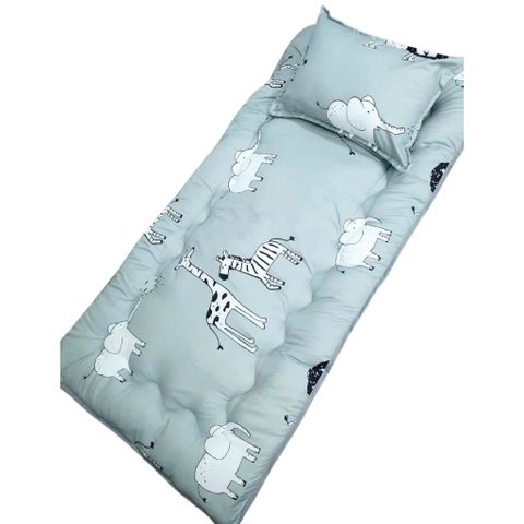 Set Nệm Topper Mujji Kèm Gối Cho Bé Kích Thước 80x140Cm