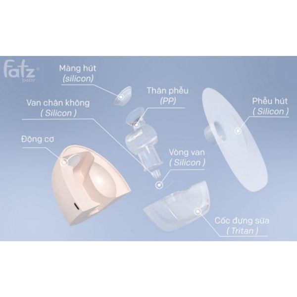 Máy Hút Sữa Rãnh Tay Không Dây FATZ BABY Freemax4, Máy Hút Sữa Cho Mẹ