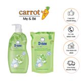 Nước Rửa Bình Sữa Dnee Organic Thái Lan - Thành Phần Tự Nhiên, Đã Qua Kiểm Định - 550ml/600ml
