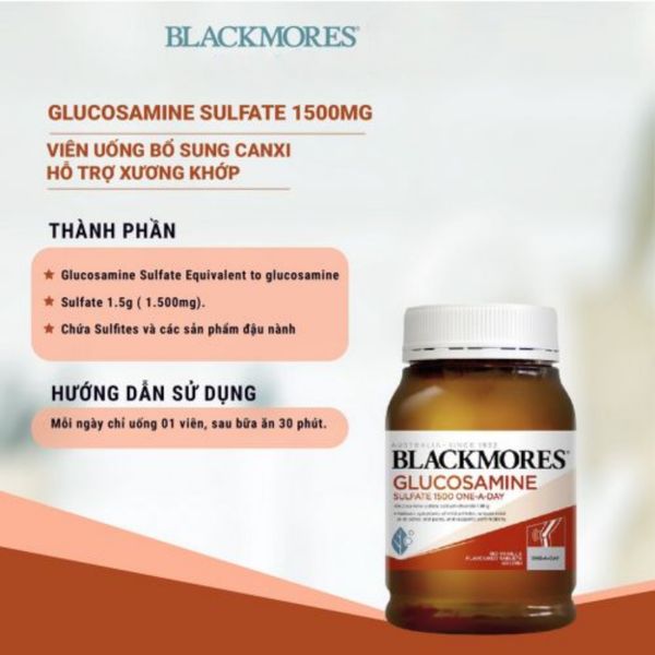 Viên Hỗ Trợ Xương Khớp Glucosamine Blackmores - 180 Viên