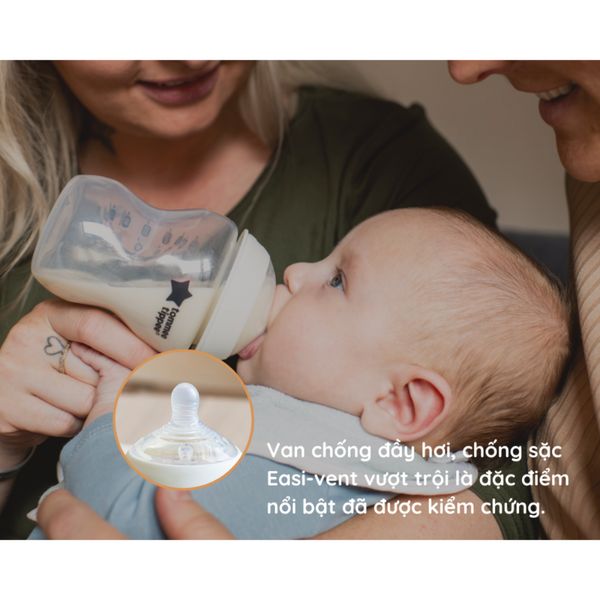 Núm Ti Tommee Tippee Natural Start Silicon Siêu Mềm Đủ Size Cho Bé