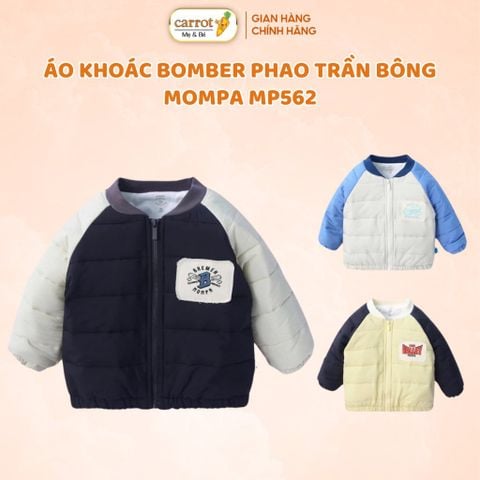 Áo Khoác Phao Trần Bông Mompa MP562 Cho Bé 1-5 Tuổi, Áo Khoác Bomber