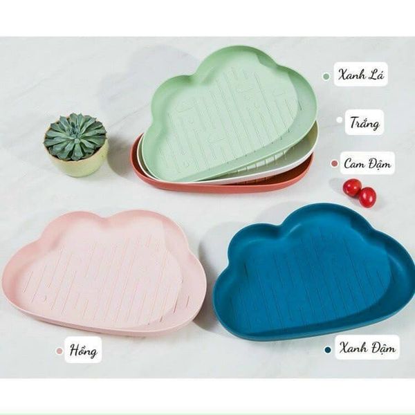 Khay Đựng Chén Ăn Dặm, Khay Ăn Dặm Hình Đám Mây Cho Bé