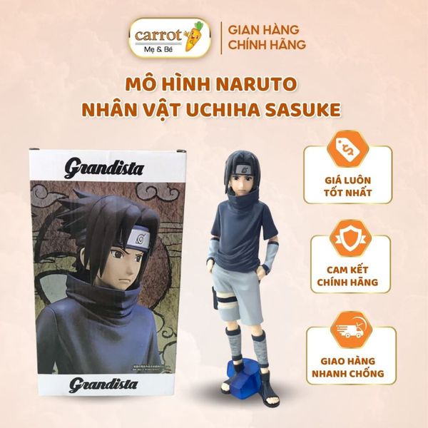 Mô Hình Naruto Nhân Vật Anh Chàng UCHIHA SASUKE Trong Phim Naruto [ FULL BOX]