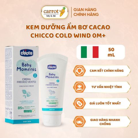 Kem Dưỡng Ẩm Bơ Cacao Chicco Cold Wind 0M+ 50ml