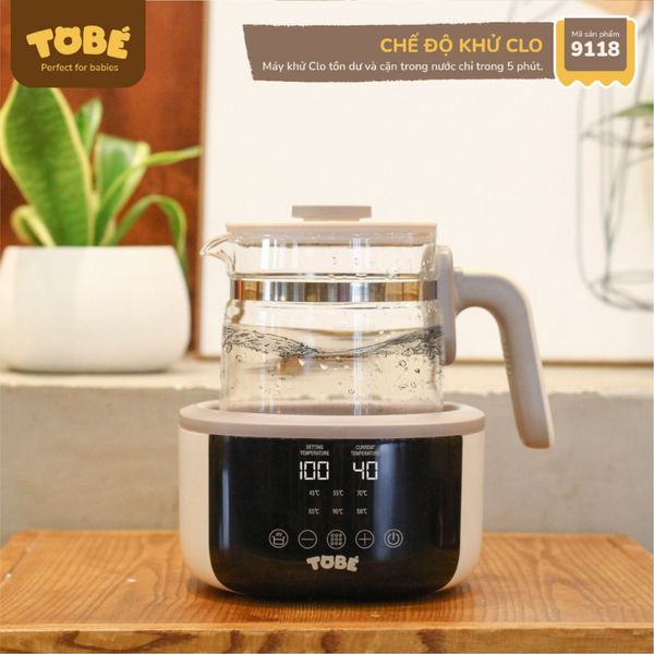 Máy Đun Và Hâm Nước Pha Sữa Speedy 01 TOBE, Thiết Kế Thông Minh Khử Clo