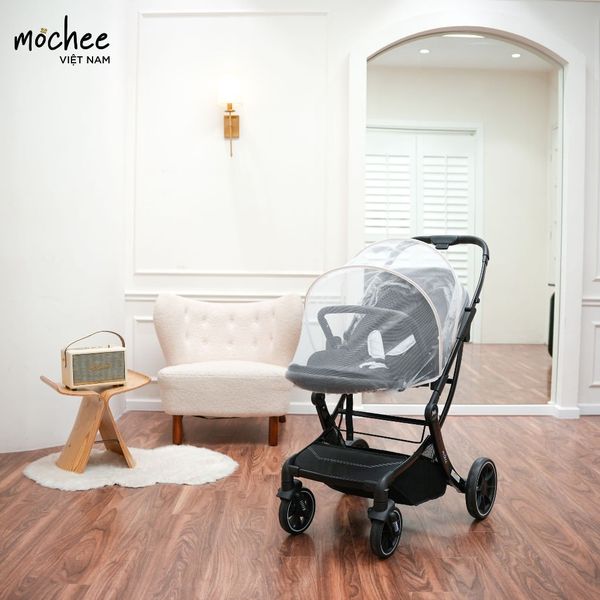 Xe đẩy Gấp Gọn Mochee MC047, Xoay 2 Chiều, Khung Thép Cao Cấp, Gấp Gọn Tiện Lợi Cho Việc Du Lịch