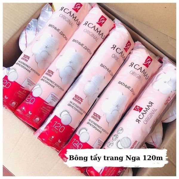 Bông Tẩy Trang Original 120 Miếng, Bông Tẩy Trang Chính Hãng