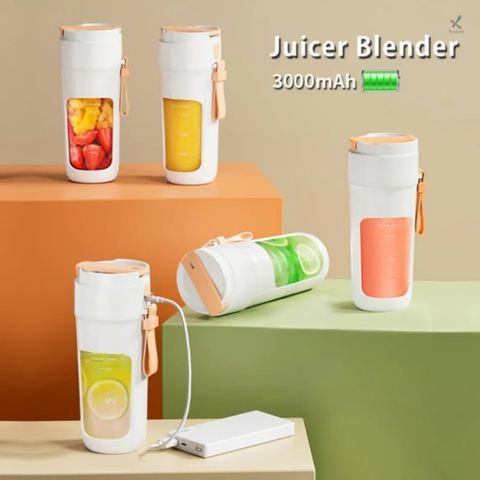 Máy Xay Sinh Tố Cầm Tay ZHENMI ZMGZ-J5 10 Lưỡi Xay đá, Sạc Pin, Dung tích 340ml