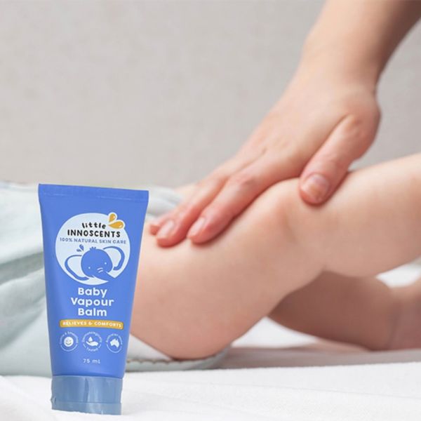 Dầu Bôi Organic LITTLE INNOSCENTS, Giữ Ấm, Chống Cảm Cho Bé 75ML Chính Hãng