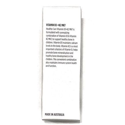 Vitamin K2D3 MK7 cho bé Healthy Care Úc Chai 25ml, Tăng Cường Miễn Dịch - Siêu Thị Mẹ Và Bé Carrot