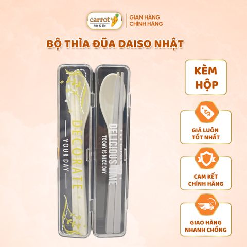 Bộ Thìa Đũa Daiso Nhật, Set Đũa Muỗng