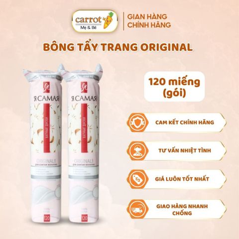 Bông Tẩy Trang Original 120 Miếng, Bông Tẩy Trang Chính Hãng
