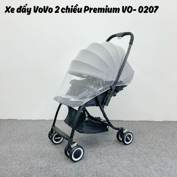 Xe Đẩy Gấp Gọn Vovo 2 chiều Premium 0207, 3 Tư Thế Điều Chỉnh Nằm, Ngả, NGồi