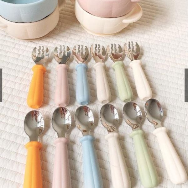 Set Thìa Ăn Dặm Bar Rot Bí Ngô BR025, Giúp Bé Ăn Ngon