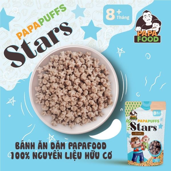 Bánh Ăn Dặm Cho Bé Papafood Papapuffs