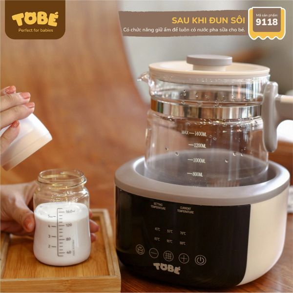 Máy Đun Và Hâm Nước Pha Sữa Speedy 01 TOBE, Thiết Kế Thông Minh Khử Clo