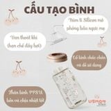Núm Ti Bình Sữa UBMOM Hàn Quốc Đủ Size S, M, L, + Cho Bé