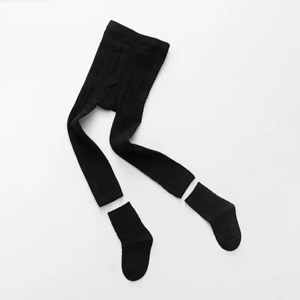 Quần Tất Len Trơn Mùa Thu Đông Kèm Tất, Quần Tất Leggings Cho Bé Từ 1 -8 Tuổi
