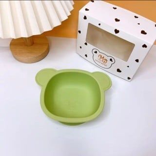 Bát Gấu Silicon Mum BéBé Có Đế Chống Trượt Cho Bé