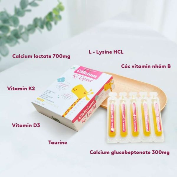 Calcium K2 Liquid, Bổ sung Canxi cho bé phát triển chiều cao - Mẹ Và Bé Carrot