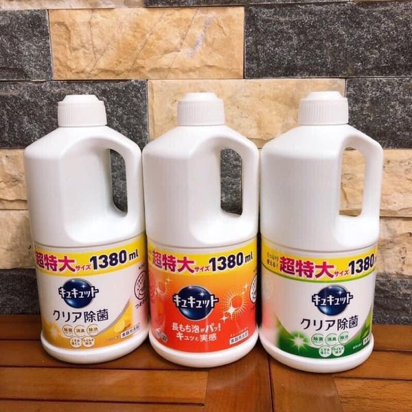 Nước Rửa Chén Kao - An Toàn Da Tay, Dịu Nhẹ, Nhiều Mùi Hương - 1380ml