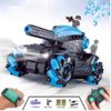 Xe Tăng Điều Khiển Bắn Bom Nước 168-6 BLUE, Cho Bé Từ 3 Tuổi