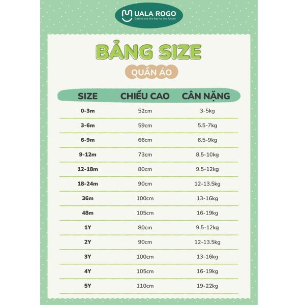 Bộ Dài Tay Thu Đông Nỉ Cotton Chấm Bi UalaRogo UR 3668 Cho Bé Từ 1-5Y