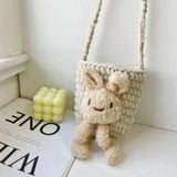 Túi Đeo Chéo Hình Thỏ Hoạt Hình Đáng Yêu Cho Bé