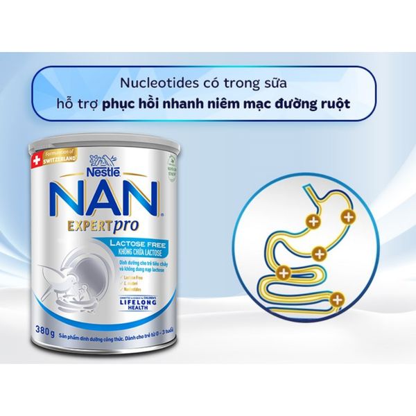 Sữa Nan Expert Pro Lactose Free Thụy Sỹ 380g cho bé từ 0 - 3 tuổi