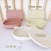 Đĩa Gấu Silicon Kèm Nắp Đậy Bar- Rot Có Đế Hít, Đĩa Cho Bé Tập Ăn Dặm